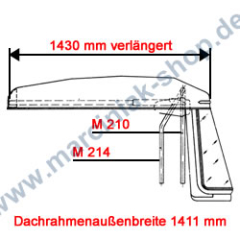 Dachplane verlängert M210/214