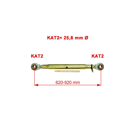 Oberlenker Standard Kat.2 M30x3,5 620-920 mm Hülse 500 mm