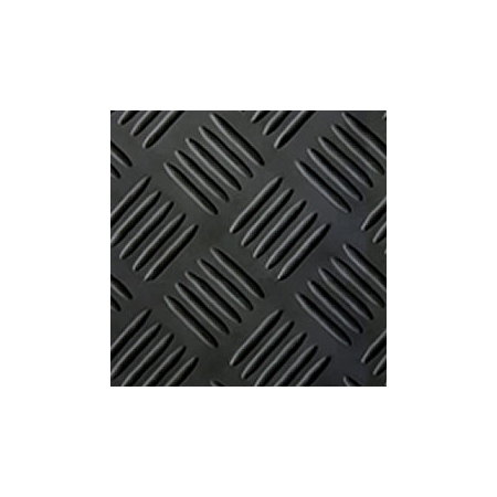 Matte Riffel 1 m x 1,40 m schwarz Material: Gummi NK/SBR, Stärke 3,0mm