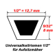 Universalkeilriemen für Rasentraktoren Breite=12,7 mm Länge=584,20 Typ 4L